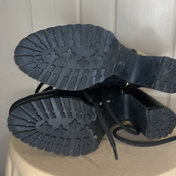 DKNY Womens Lenni Black Block Heel Dressy Almond Toe Ankle Boots Shoes - Picture 9 of 11